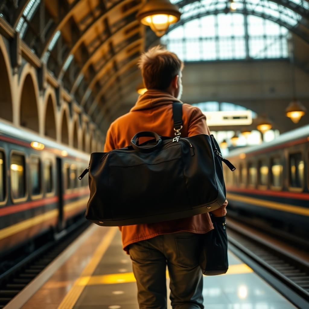 Voyager Leather Weekender Bag