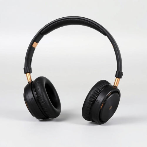 Over-ear headphones studio shot