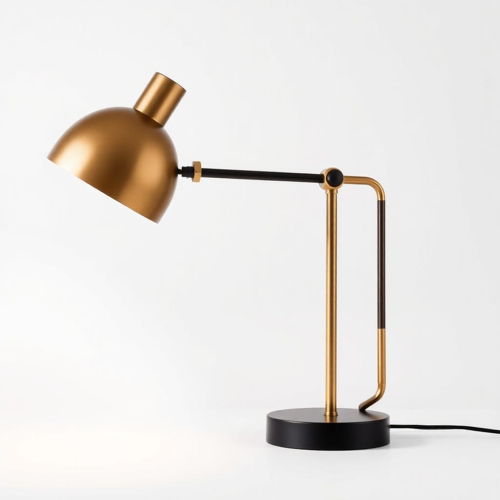 Arc Brass Accent Desk Lamp