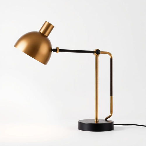 Arc Brass Accent Desk Lamp