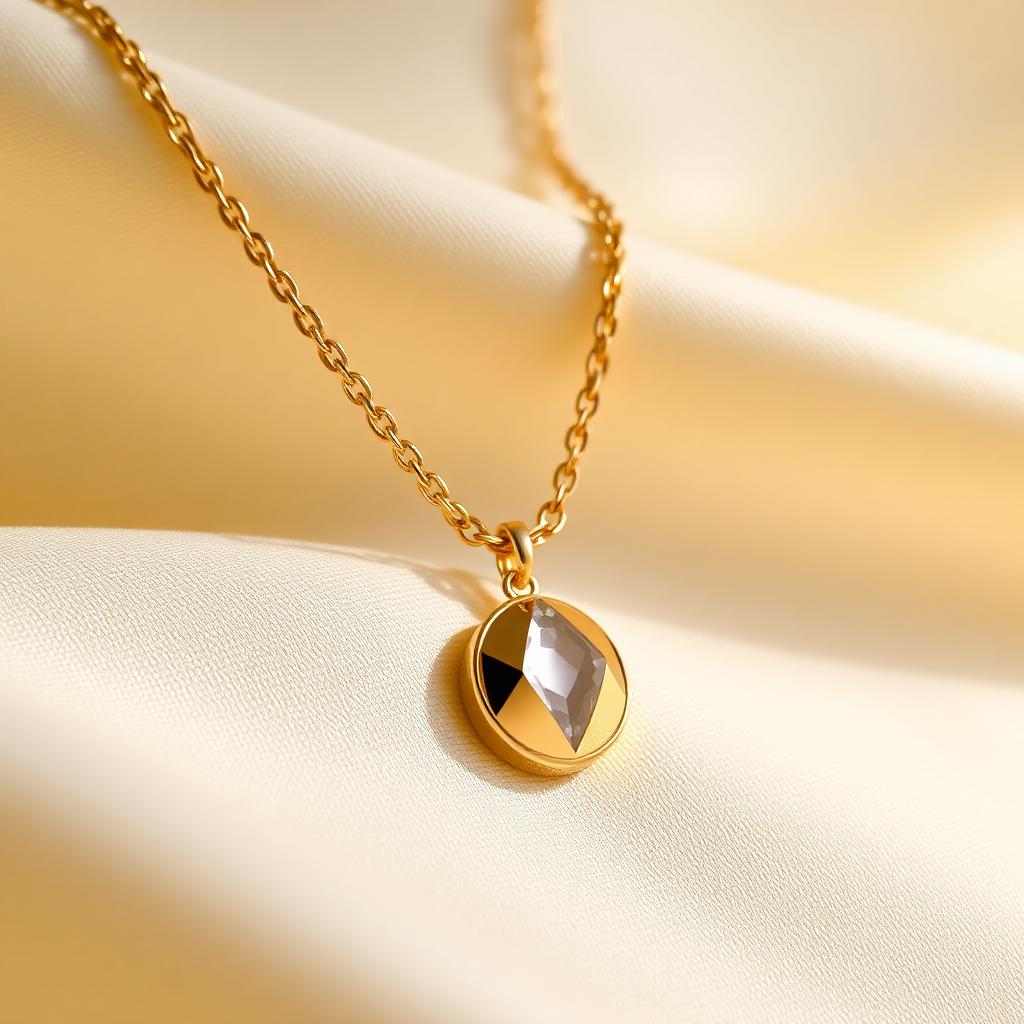 Solene Fine Gold Pendant Necklace