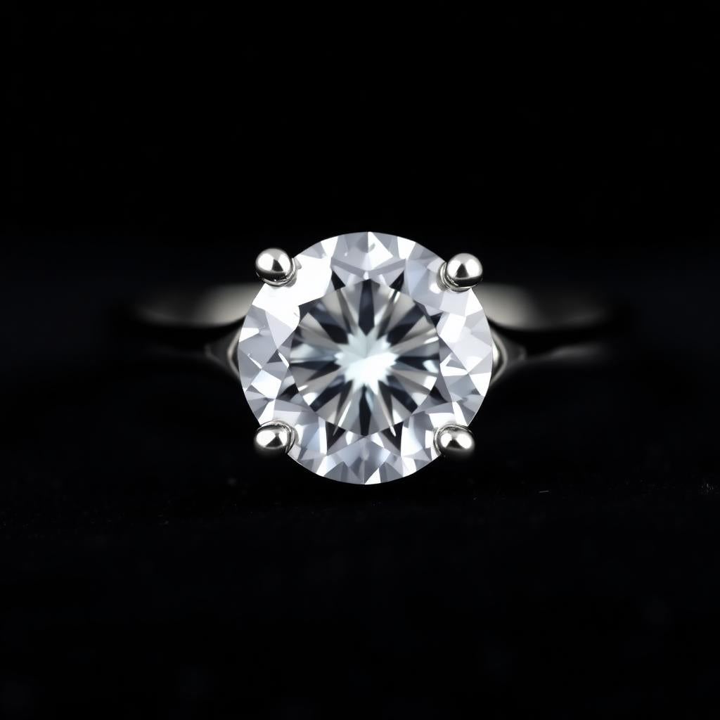 Solitaire Sterling Silver Ring