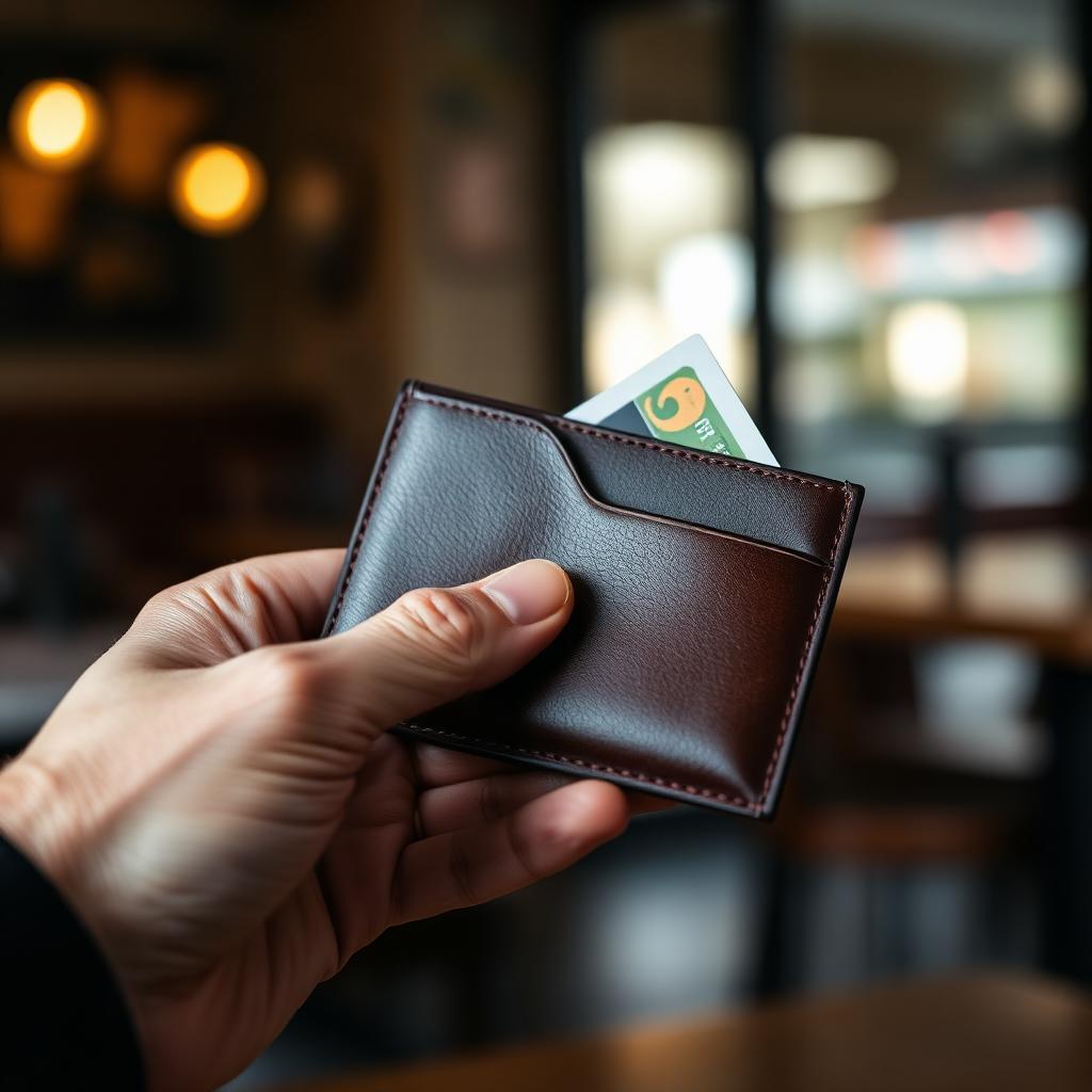 Halston Leather Bifold Wallet
